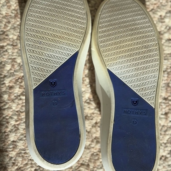 Rothy\'s The Original Slip On Sneaker Womens Size 7.5 White Casual Knit Shoes main image 9